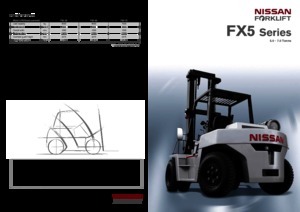 Челни мотокари, пропан-бутан Nissan FX 5-50