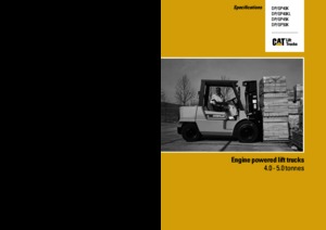 Челни мотокари, пропан-бутан Caterpillar GP 50 K