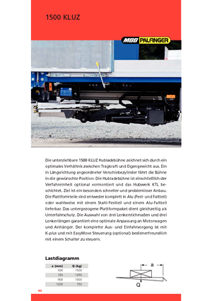 Товарни платформи MBB Palfinger 1500 KLUZ