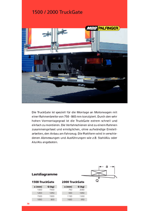 Товарни платформи MBB Palfinger 2000 TruckGate