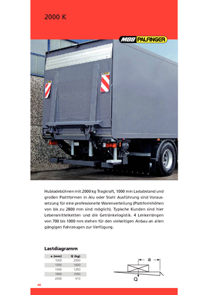 Товарни платформи MBB Palfinger 2000 K