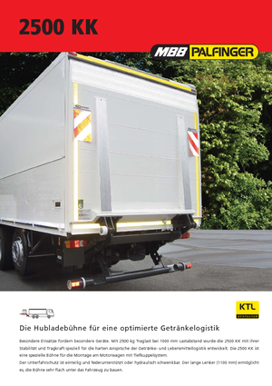 Товарни платформи MBB Palfinger 2500 KK
