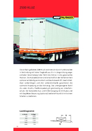 Товарни платформи MBB Palfinger 2500 KUZ