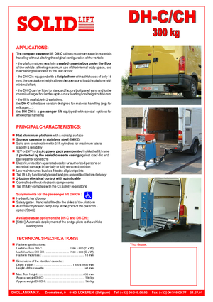 Товарни платформи Dhollandia DH-CH