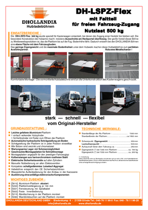 Товарни платформи Dhollandia DH-LSPZ Flex