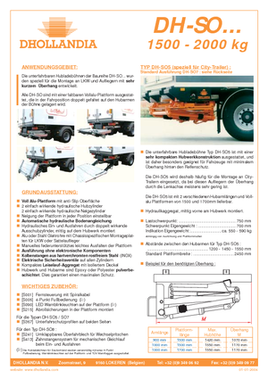 Товарни платформи Dhollandia DH-SO 8