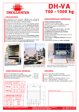 Товарни платформи Dhollandia DH-VA