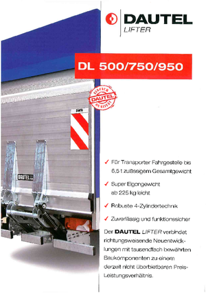 Товарни платформи DAUTEL DL 750 Variante B