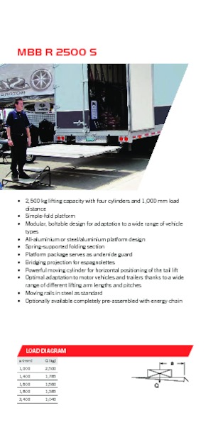 Товарни платформи MBB Palfinger MBB R 2500 S