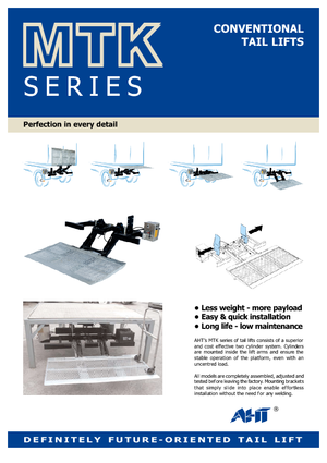 Товарни платформи AHT MTK 1000 ST/AL