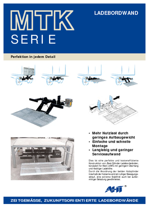 Товарни платформи AHT MTK 1000 ST/AL