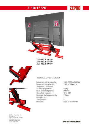 Товарни платформи ZEPRO Z 15-150