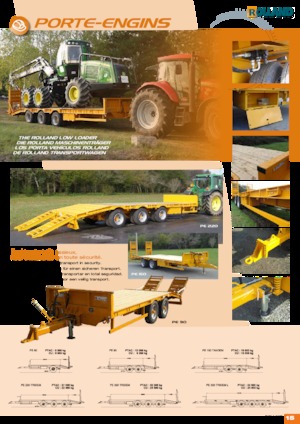 Открити ремаркета с ниска платформа Rolland PE 150