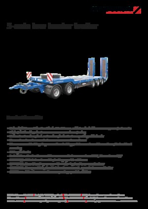 Ремаркета с ниска платформа Schwarzmüller 5-axle low loader trailer
