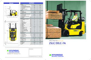 Челни мотокари, пропан-бутан Hyundai 30LC-7A