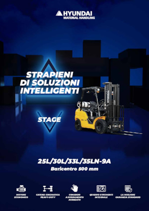 Челни мотокари, пропан-бутан Hyundai 33L-9A