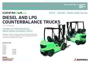 Челни мотокари, пропан-бутан Mitsubishi FG20CN