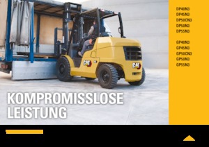 Челни мотокари, пропан-бутан Caterpillar GP50CN3