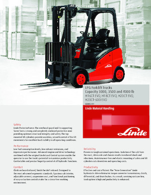 Челни мотокари, пропан-бутан Linde H20T CT