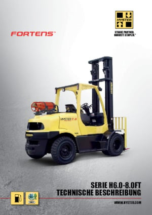 Челни мотокари, пропан-бутан Hyster H8.0FTS