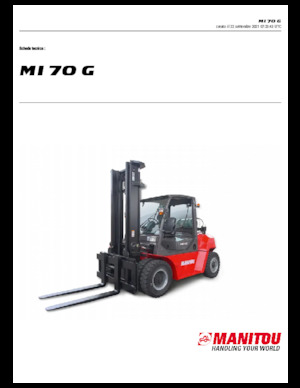 Челни мотокари, пропан-бутан Manitou MI 70 G