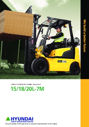 Челни мотокари, пропан-бутан Hyundai 18L-7M