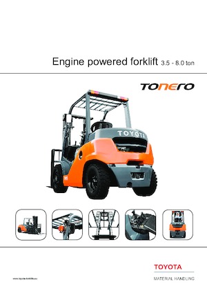 Челни мотокари, пропан-бутан Toyota 8 FG 35N 