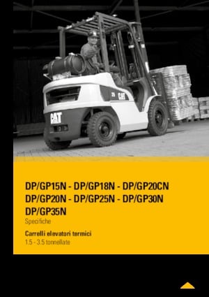 Челни мотокари, пропан-бутан Caterpillar GP35N 