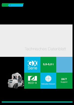 Челни мотокари, пропан-бутан UniCarriers GX 45