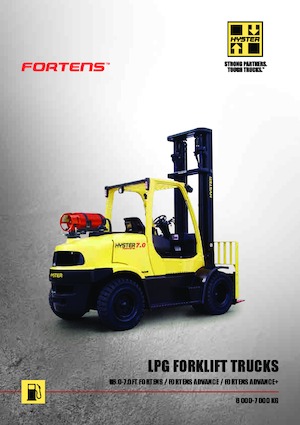 Челни мотокари, пропан-бутан Hyster H 7.0 FT