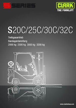 Челни мотокари, пропан-бутан Clark S20C L