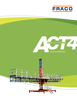 Работни платформи за качване на мачти Fraco ACT 4