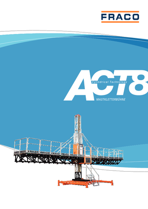 Работни платформи за качване на мачти Fraco ACT-8
