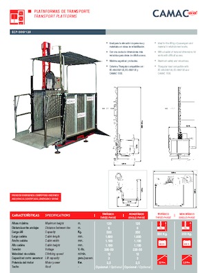 Промишлени подемници CAMAC ECP 500/120