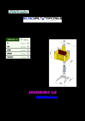Промишлени подемници Electroelsa EHPM 2500/15