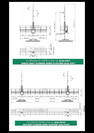 Работни платформи за качване на мачти Electroelsa ELSA P25