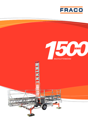 Работни платформи за качване на мачти Fraco FRSM 1500