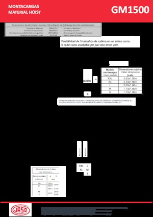 Промишлени подемници Jaso GMI1500