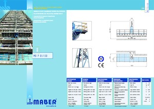 Работни платформи за качване на мачти Maber MB P 02/150
