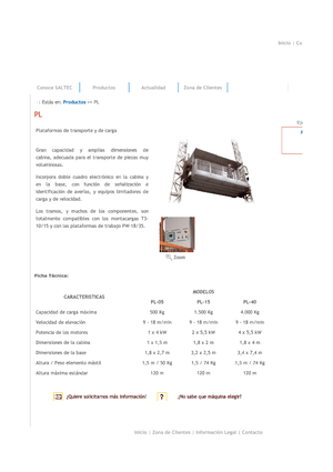 Работни платформи за качване на мачти Saltec PL 40