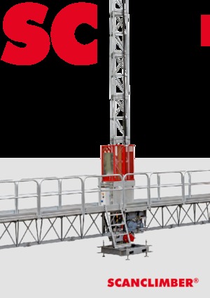 Работни платформи за качване на мачти Scanclimber Luna SC3500L