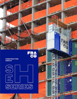 Работни платформи за качване на мачти Fraco SEH 6000