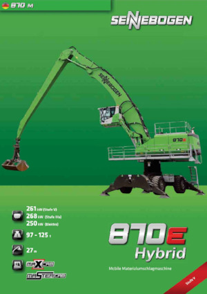 Щишки за ексаватори Sennebogen 870M E Hybrid 