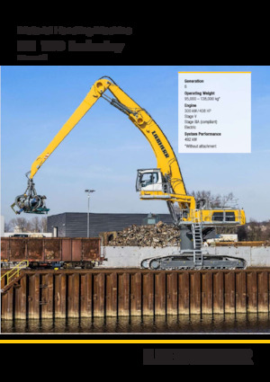 Щишки за ексаватори Liebherr LH 110 C High Rise Industry Litronic