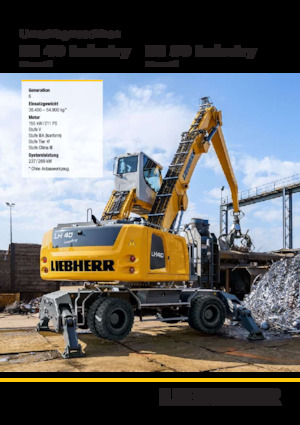 Щишки за ексаватори Liebherr LH 40 C Industry Litronic