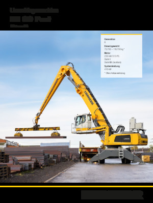 Щишки за ексаватори Liebherr LH 80 M High Rise Port Litronic