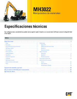 Щишки за ексаватори Caterpillar MH3022