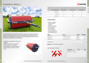 Ливадни и полеви валяци Saphir Robust 100 K