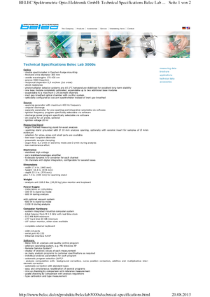 Метални анализатори Belec Belec 3000 S