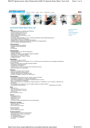 Метални анализатори Belec Belec Vario lab